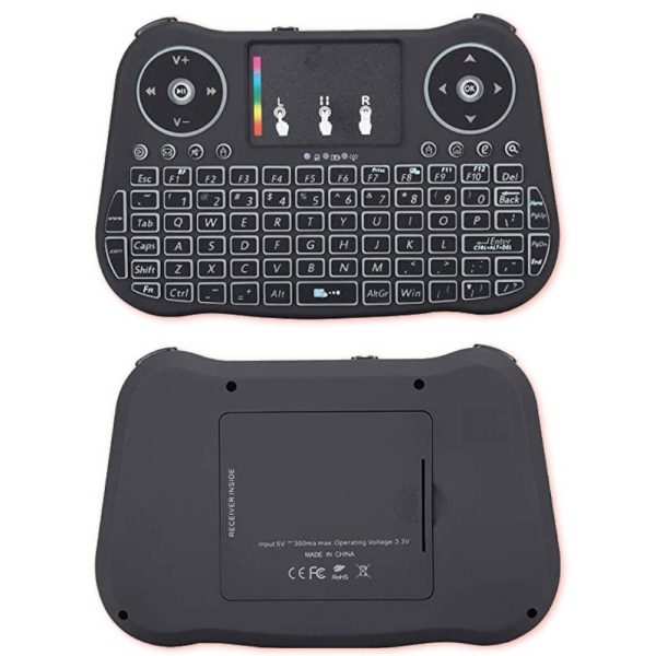 MT08 RGB Blauw Mini toetsenbord voorkant