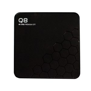 Xsarius Q8 V2 - 4K Premium Android IPTV Streamer bovenkant