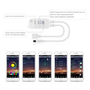 Xidio BT Smart Home Bluetooth LEDstrip 5 meter pakket