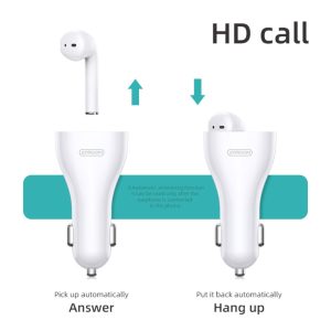 Joyroom Auto USB-adapter met draadloze ear bud