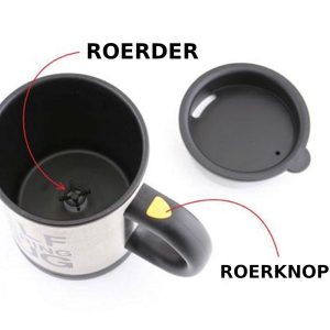 Koffiebeker 400ml roerder