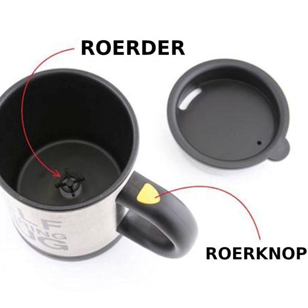 Koffiebeker 400ml roerder