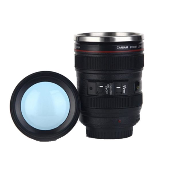 Koffiebeker – 400ml cameralens koffiemok