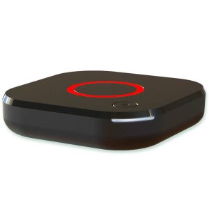 Mag 424 — Zwarte ontvanger met rode ring, schuin van voren en bovenaf gezien.