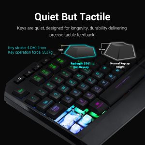 Redragon Harpe PRO K503A RGB Gaming Toetsenbord - Afbeelding 4