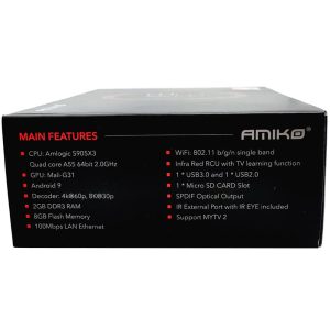Amiko A9 IPTV Box specs