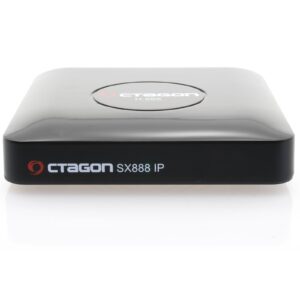 Octagon SX888 IP ontvanger van voren en bovenaf