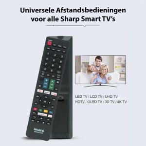 Sharp universeel Afstandsbediening achterkant