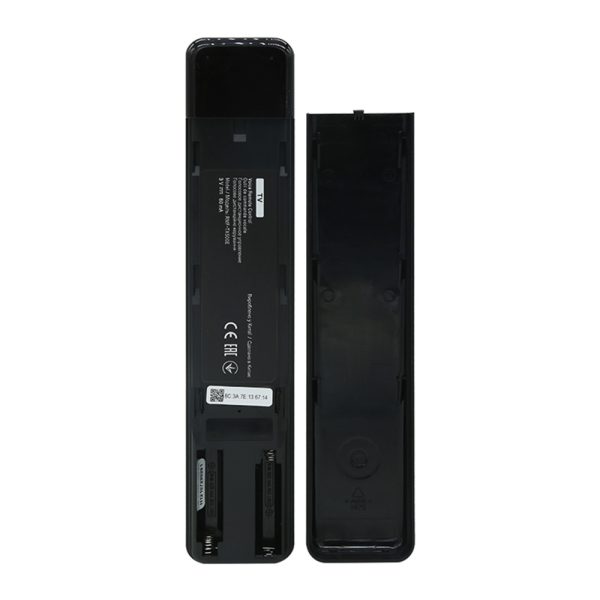 Slimtron Universele Remote RMT- TX500XE achterkant met batterij