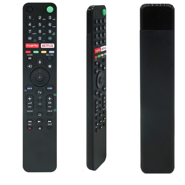 Slimtron universele afstandsbediening zijaanzichten rmt-tx500e