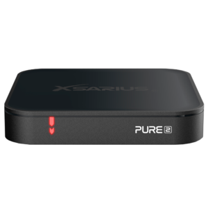 Xsarius Pure 2 ontvanger van voren met rode statusverlichting