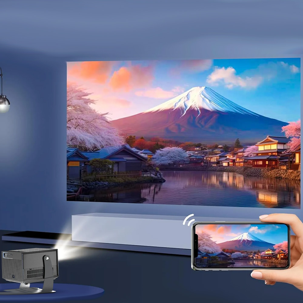 Beamer 4K 1080P Full HD Unterstützt Android 13, 2025 Upgraded Mini