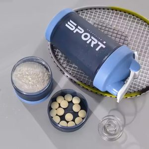 Fitnessbeker met proteinecompartement - 550ml - Afbeelding 3