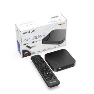 Amiko A14 Green+ Plus - 4K Android 14 IPTV Box