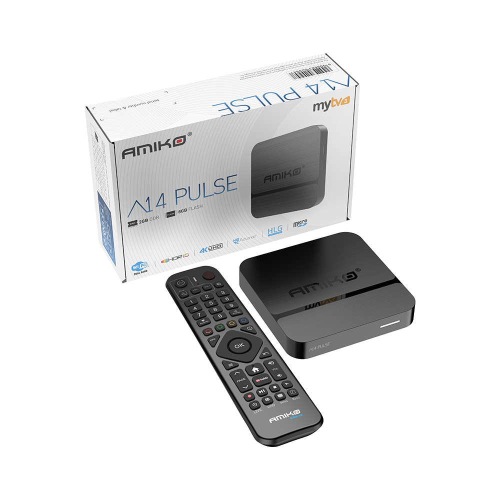 Amiko A14 PULSE 4K UHD Media Streamer