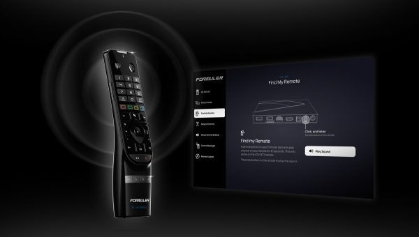 Find My Remote-functie van de Formuler GTV-BT3 afstandsbediening