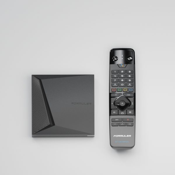 Formuler Z12 Pro met Bluetooth-afstandsbediening in bovenaanzicht