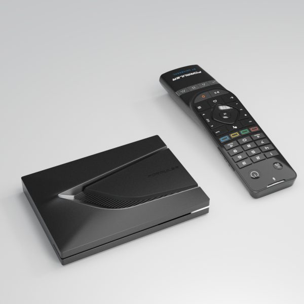 Formuler Z12 Ultra SE met Bluetooth-afstandsbediening in perspectief